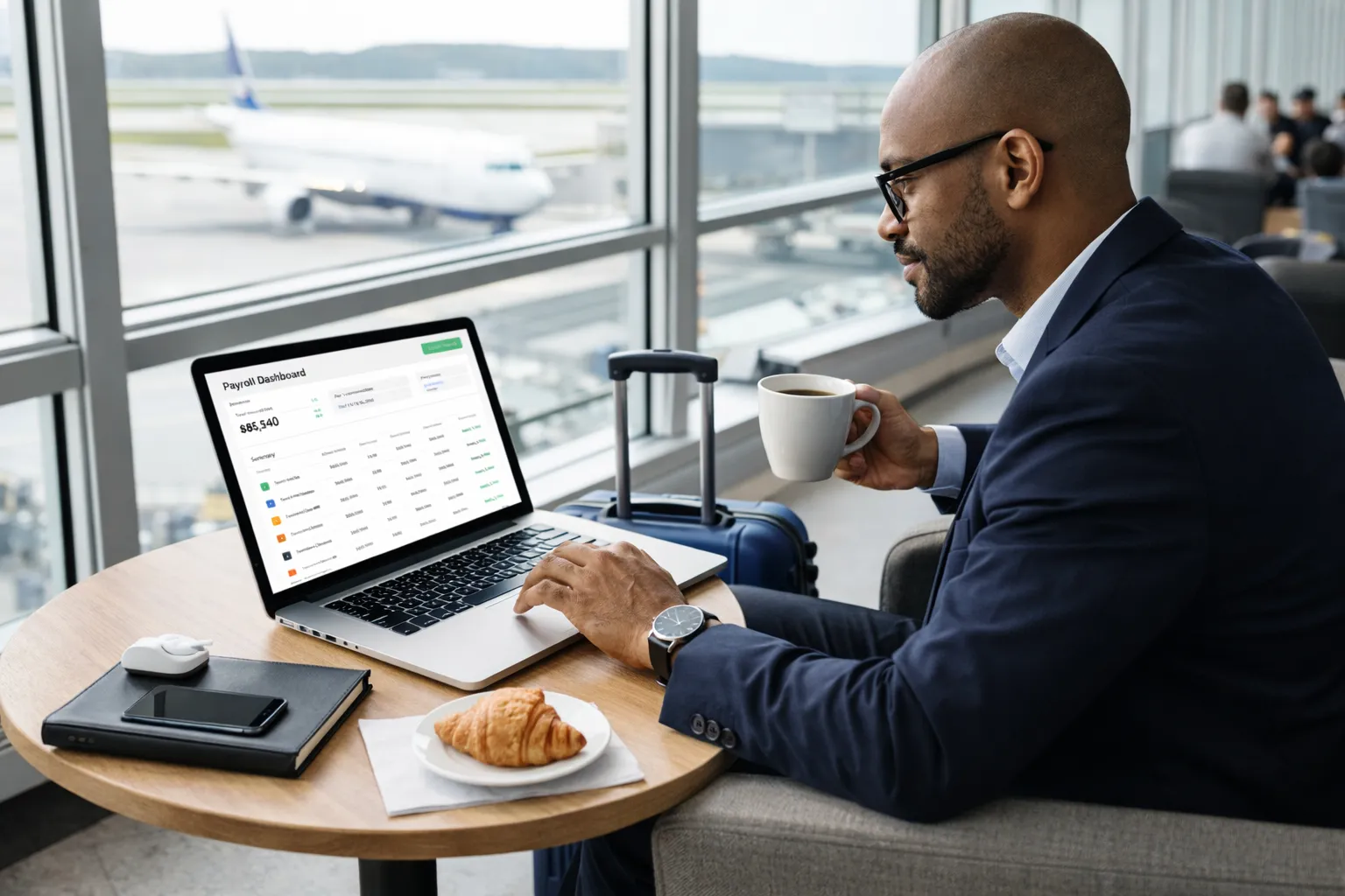 Accountant Working On Payroll